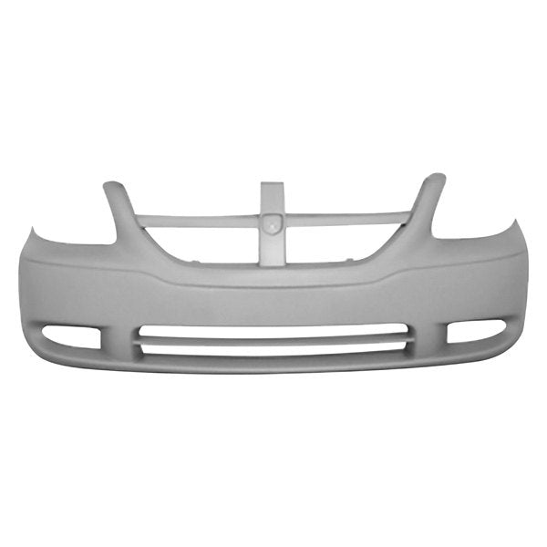 DODGE CARAVAN 2007 BUMPER FRONT UPPER BLACK LOWER TEXURED