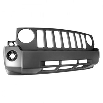 JEEP PATRIOT 2010 BUMPER FR PRIMED W/O TOW W/O CHROME W/FOG LAMP HOLE CAPA CH1000893C