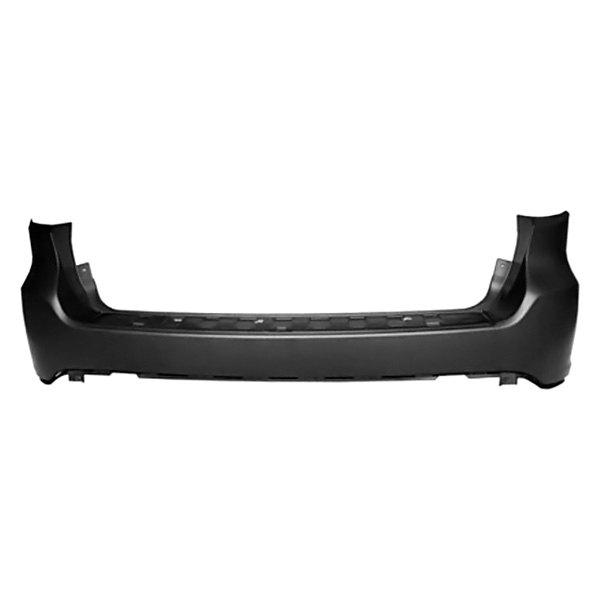 DODGE DURANGO 2015 BUMPER REAR PRIMED W/O SENSOR/BLIND SPOT