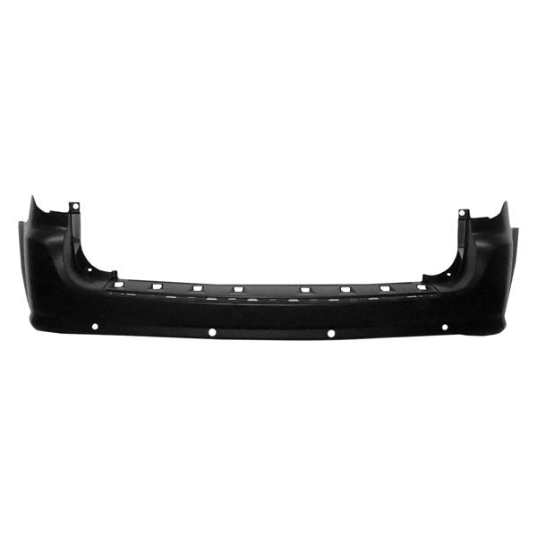 DODGE CARAVAN 2011 BUMPER REAR PRIMED W/SENSOR