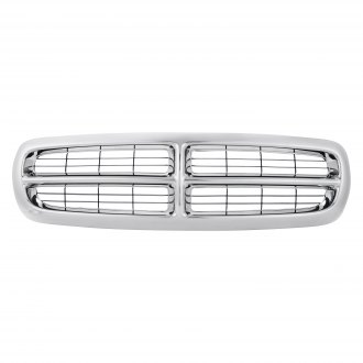 DODGE DURANGO 2002 GRILLE CHROME/BLACK CH1200199