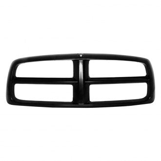 DODGE PICKUP_DODGE_RAM1500 2003 GRILLE ASSEMBLY BLACK WITH CHROME FRAME CH1200248