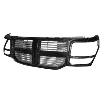 DODGE NITRO 2007 GRILLE BLACK W/BLACK FRAME CH1200321