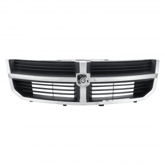 DODGE AVENGER 2008 GRILLE BLACK W/CHROME FRAME CH1200325