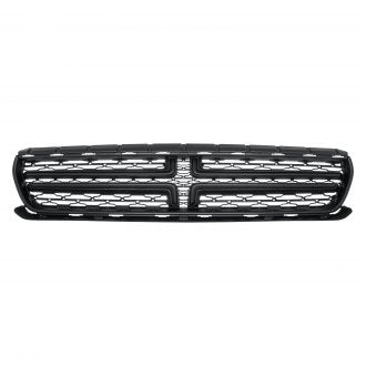 DODGE CHARGER 2020 GRILLE FR FLAT BLACK CROSSHAIRS AND MOULDING EXCLUDE SCAT PACK/SRT/HELLCAT MODEL CH1200387