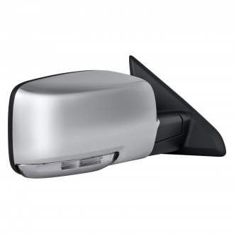 DODGE PICKUP_DODGE_RAM1500 2009 DOOR MIRROR POWER RH HTD W/O TOW W/SIGNAL/PUDDLE LAMP W/CHROME CAP CH1321292