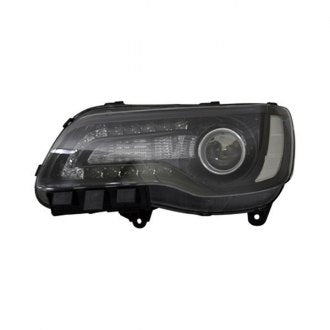 CHRYSLER 300 2017 HEAD LAMP LH HALOGEN BLACK BEZEL HQ