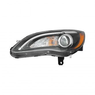 CHRYSLER 200_CONVERTIBLE 2011 HEAD LAMP LH HALOGEN BLACK BEZEL S MODEL HQ