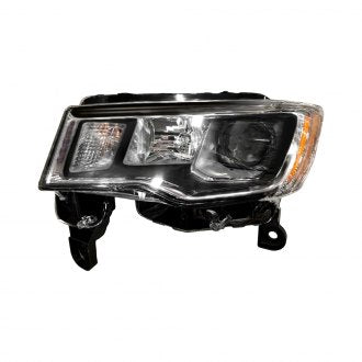 JEEP GRAND_CHEROKEE 2021 HEAD LAMP LH HALOGEN STD TYPE W/CHROME BEZEL HQ