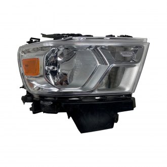 RAM PICKUP-RAM-1500 2020 HEAD LAMP RH HALOGEN W/CHROME TRIM