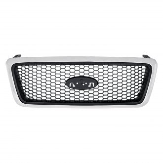 FORD PICKUP_FORD_LIGHTDUTY 2007 GRILLE CHROME FRAME W/BLACK HONEYCOMB XLT MODEL FO1200469