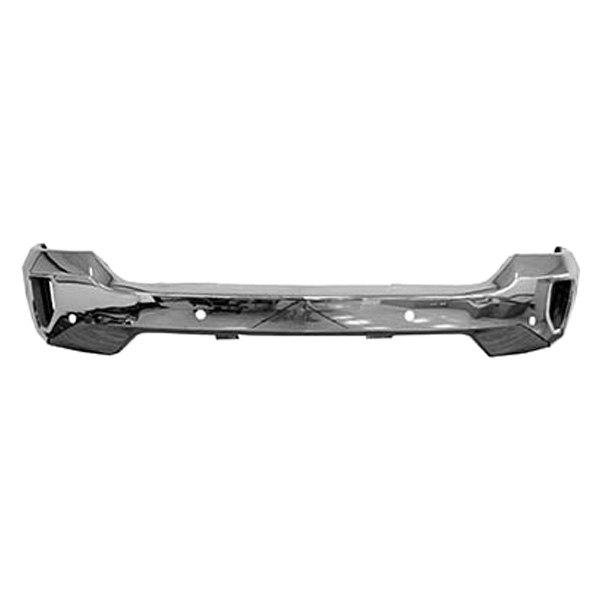 PICKUP SILVERADO 1500 2018 BUMPER FACE BAR FRONT STEEL CHROME W/FOG