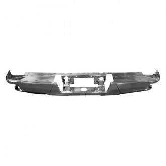 GMC PICKUP GMC SIERRA DENALI 2014 BUMPER RR CHROME W/CORNER STEP W/O SENSOR GM1102558