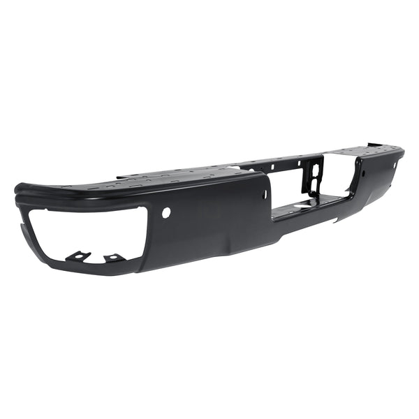 CHEVROLET SILVERADO 3500 2016 BUMPER REAR BLACK PTM W/CORNER