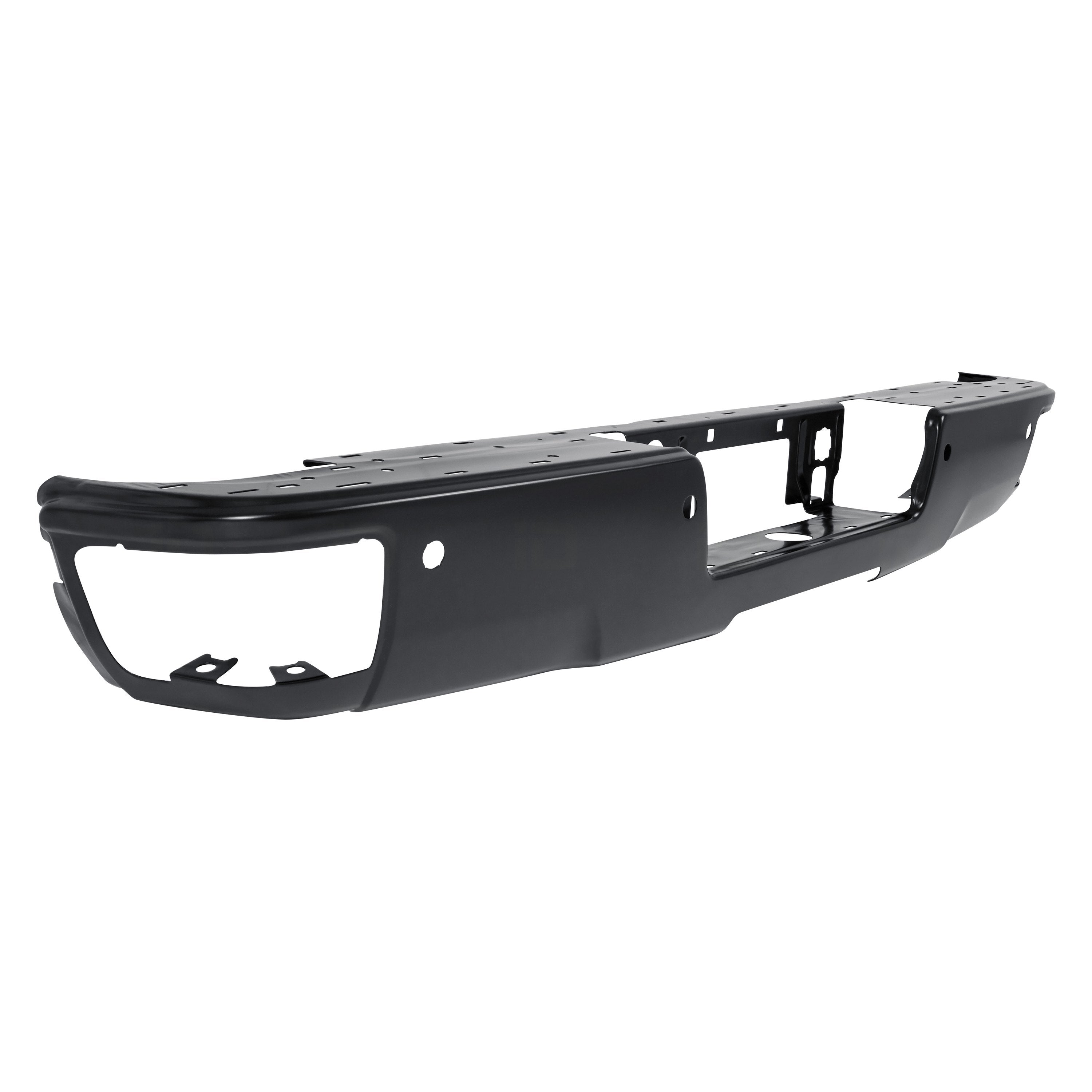 PICKUP SILVERADO 1500 2016 BUMPER REAR BLACK PTM W/CORNER STEP/SENSOR