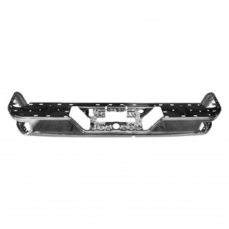 CHEVROLET PICKUP_CHEVY_SILVERADO_2500 2021 BUMPER FACE BAR RR STEEL CHROME W/O BLIND SPOTS SINGLE EXHAUST