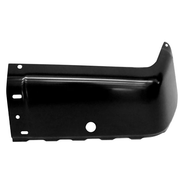 CHEVROLET SILVERADO 2007 BUMPER END REAR BLACK LH W/SENSOR HOLE STEEL