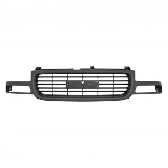 GMC YUKON 2003 GRILLE BLACK HORIZONTAL BARS W/TEXTURED GRAY FRAME GM1200429