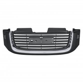 GMC ENVOY 2002 GRILLE CHROME/BLACK W/WASHER HOLE GM1200504