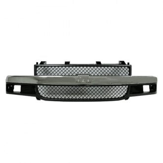 CHEVROLET VAN_CHEVY_EXPRESS 2021 GRILLE CHROME/GREY W/COMPOSITE HEAD LAMP