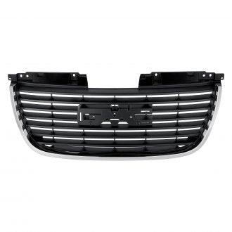 GMC YUKON 2007 GRILLE W/O DENALI PACKAGE MATTE BLACK W/CHROME FRAME GM1200576