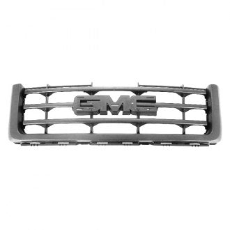 GMC PICKUP_GMC_SIERRA_HYBRID 2009 GRILLE MATTE-BLACK 3 HORIZONTAL BLACK BARS W/BLACK FRAME EXCLUDE DENALI GM1200583