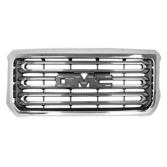 GMC PICKUP_GMC_SIERRA_3500 2018 GRILLE W/O MOULDING BASE/SLE MODEL MATTE DARK GRAY Return Restricted - Final Sale - No Warranty Coverage GM1200689