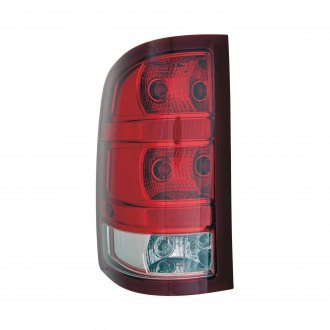 GMC PICKUP GMC SIERRA HYBRID 2013 TAIL LAMP LH 2ND DESIGN W/O DARK RED TRIM W/SMALL BACK-UP BULB EXCLUDE BASE/DUALLY MODEL HQ GM2800250