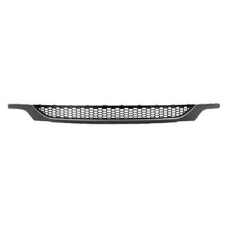 HYUNDAI SONATA 2016 GRILLE LOWER PAINTED BLACK W/SILVER GRY MOLDING MESH TYPE SPORT MODEL HY1036121