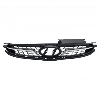 HYUNDAI ELANTRA_SEDAN 2013 GRILLE KOREA BUILT MATTE-DARK GRAY W/CHROME MLDG LTD MODEL HY1200165