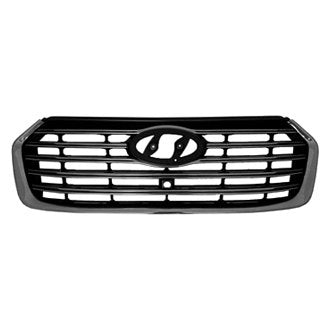 HYUNDAI SANTA_FE_XL_(CANADA) 2017 GRILLE BLACK W/SILVER SURROUND W/5CHROME BARS W/CAMERA EXCLUDE SPORT MODELReturn Restricted - Final Sale - No Warranty Coverage HY1200205