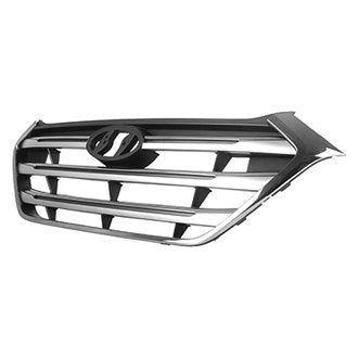 HYUNDAI TUCSON 2018 GRILLE FR W/SILVER BARS W/CHROME FRAME Return Restricted - Final Sale - No Warranty Coverage HY1200209