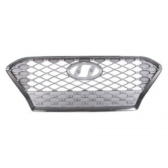 HYUNDAI KONA 2021 GRILLE SILVER GRAY W/SMOKE CHROME FRAME