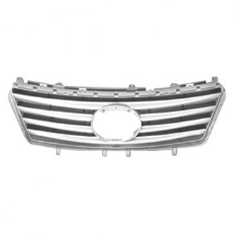 LEXUS ES350 2011 GRILLE SILVER/BLACK W/RADAR LX1200129