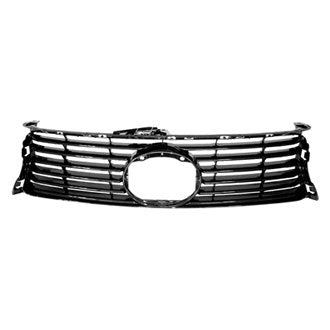 LEXUS GS350 2013 GRILLE PAINTED SILVER-BLACK W/O PRE-COLLOSION SYSTEM LX1200141