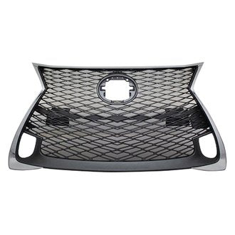 LEXUS GS350 2020 GRILLE PTD BLACK W/CHROME MOULDING W/O SENSOR W/F-SPORT PKG