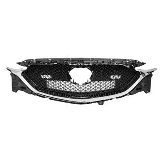 MAZDA CX5 2021 GRILLE PTD BLACK MESH W/LOWER CHROME MOULDING