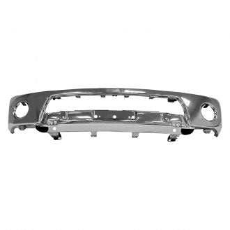 NISSAN FRONTIER_PICKUP 2021 BUMPER FACE BAR FR CHROME W/FOG LAMP HOLE STEEL