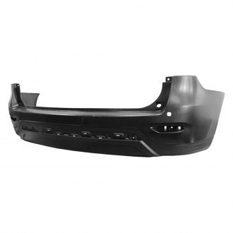 NISSAN PATHFINDER 2016 BUMPER RR PARTIAL PRIMED BLACK W/O SENSOR HOLE NI1100289