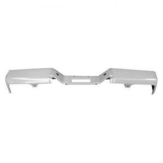 NISSAN TITAN PICKUP 2005 BUMPER FACE BAR RR W/O SENSOR HOLE GRAY STEEL XE NI1102155