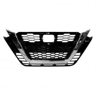 NISSAN ALTIMA 2021 GRILLE PTD BLACK W/CHROME MOULDING W/O CAMERA S/SL/SV MODEL