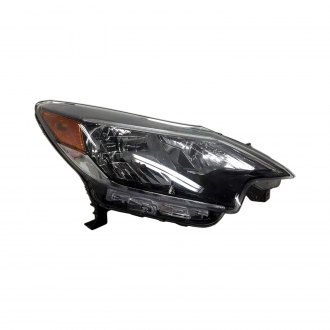 NISSAN VERSA HATCHBACK 2018 HEAD LAMP RH HALOGEN W/BLACK BEZEL HQ NI2503257