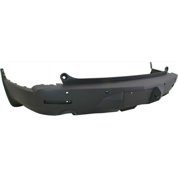 CHEVROLET TRAVERSE 2009 BUMPER REAR DUAL EXHAUST TEXTURED W/SENSOR HOLE