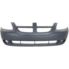 DODGE CARAVAN 2006 BUMPER FRONT PRIMED W/FOG LAMP HOLE