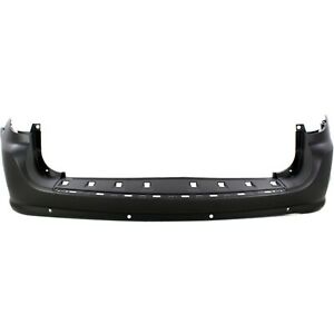 DODGE CARAVAN 2011 BUMPER REAR W/O SENSOR