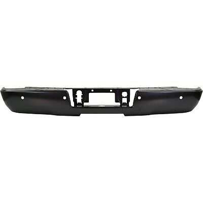 PICKUP SILVERADO 1500 2014 BUMPER REAR BLACK PTM W/O CORNER STEP GM1102564 - Moe's Auto Parts