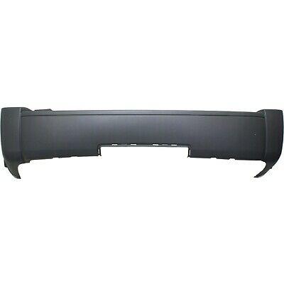 DODGE NITRO 2007 BUMPER REAR MATTE-BLACK W/TRAILER HITCH HOLE