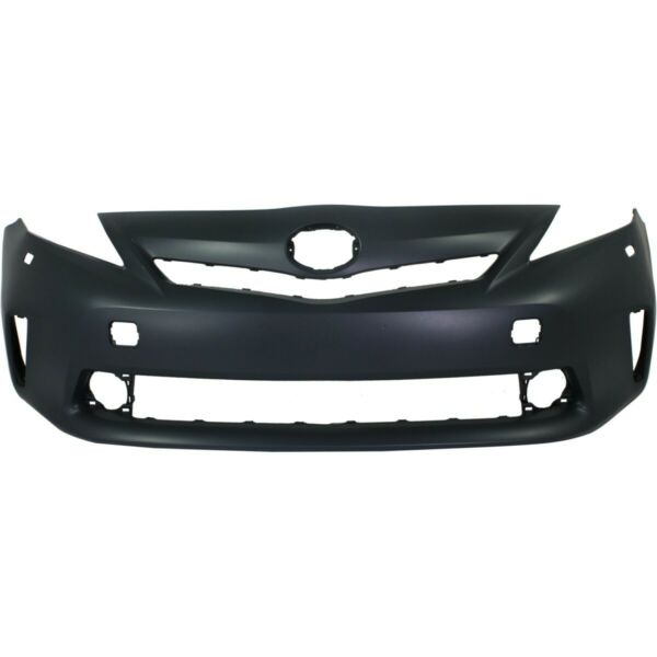 TOYOTA PRIUS V 2012 BUMPER FRONT PRIMED W/O SENSOR W/WASHER HOLE TO1000390 - Moe's Auto Parts