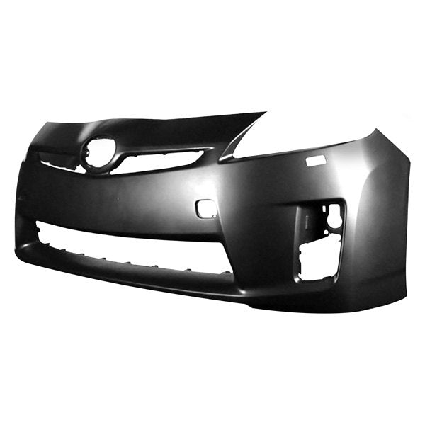 TOYOTA PRIUS 2011 BUMPER FRONT PRIMED W/O SENSOR W/WASHER HOLE W/LED HEADLAMP CAPA TO1000361C - Moe's Auto Parts