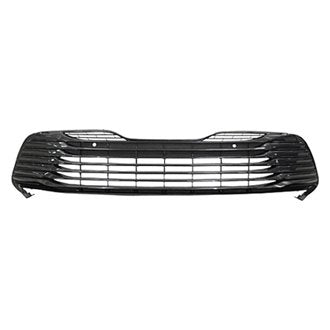 TOYOTA CAMRY 2018 GRILLE LOWER PTD DARK GRAY BAR STYLE W/SENSOR XLE TO1036184